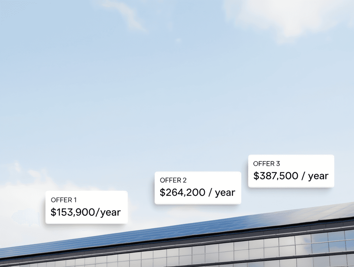 Solar offers comparison showing competitive bids
